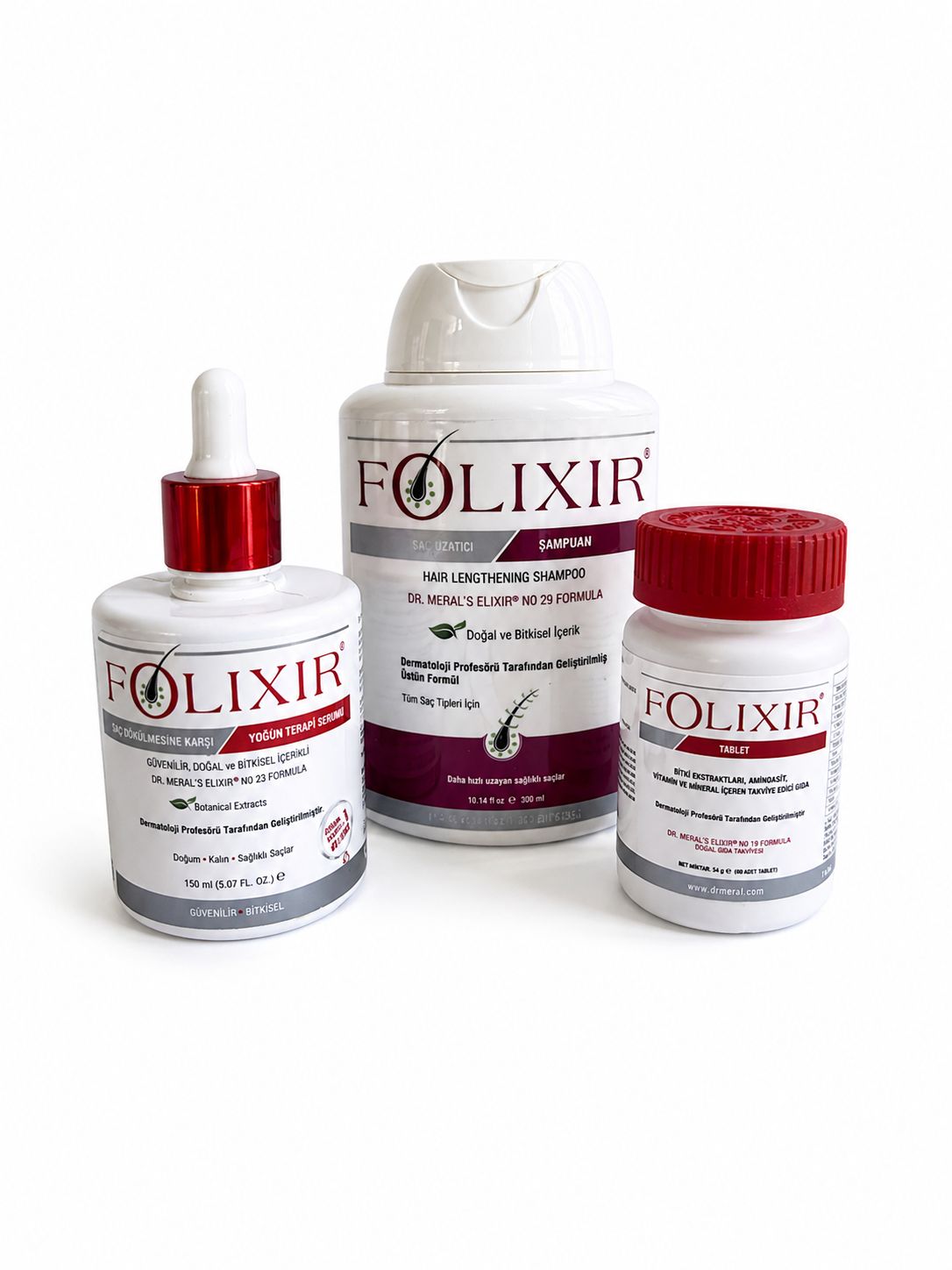 Folixir Serum 150ml + Shampoo + Tablets